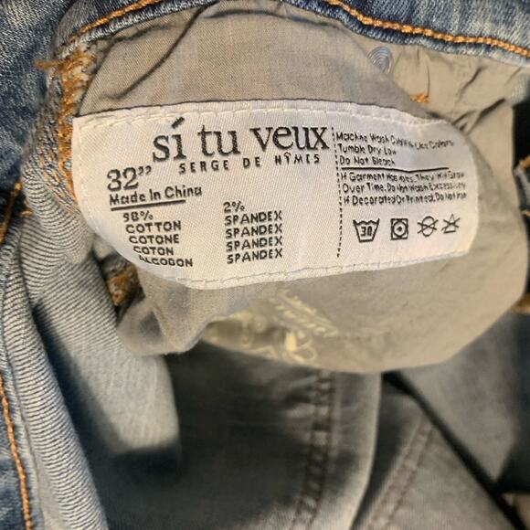 Si Tu Veux Flared Mens Jeans Size 32 - Picture 6 of 8